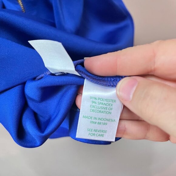 Lilly Pulitzer Girls Baylee Lapis Blue and Gold Dress- Size‎ XS (2/3) - Picture 4 of 6